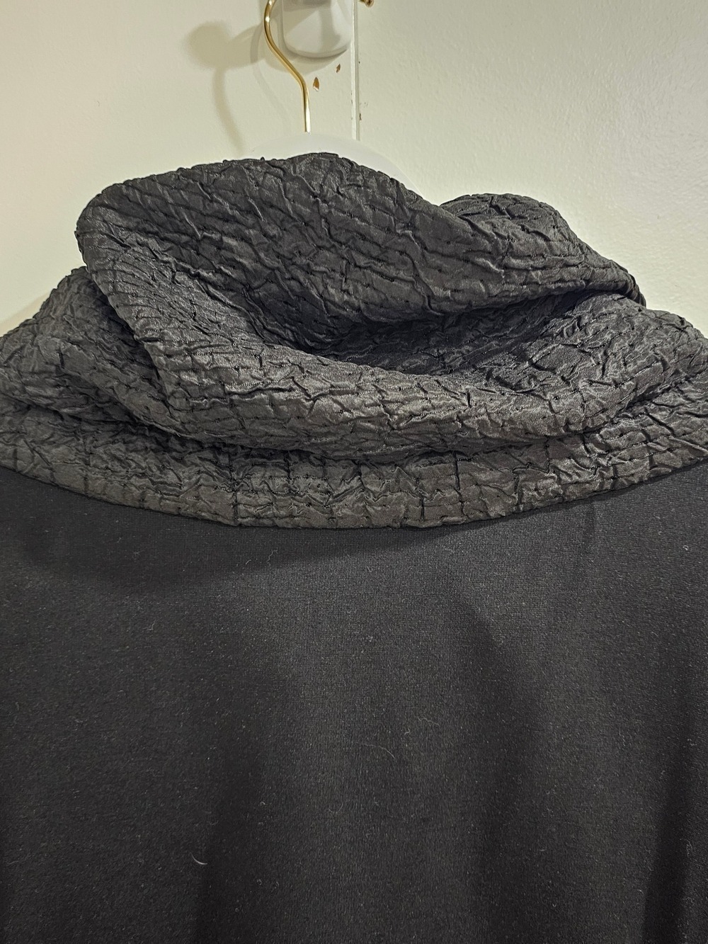 Hammock & Vine Textured Black Cowl Neck Jacket 18 Avant Garde ArtToWear Minimal - Picture 6 of 16